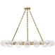 Coco 18 Light 44.25 inch Lacquered Brass Chandelier Ceiling Light