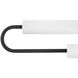 Eos LED 25 inch Black Vanity Light Wall Light, Vertical