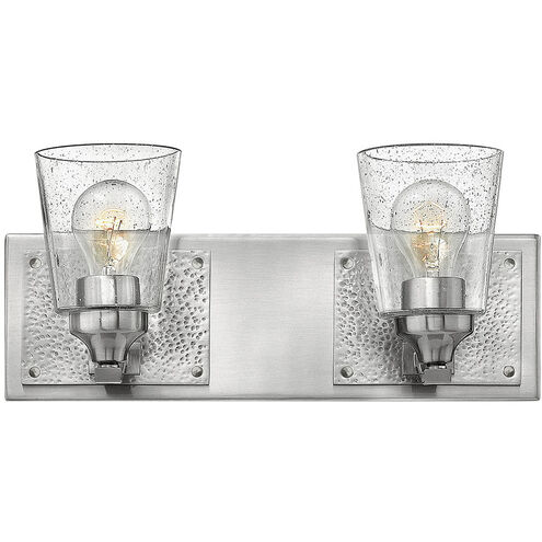 Jackson 2 Light 16.25 inch Brushed Nickel with Polished Antique Nickel Vanity Light Wall Light