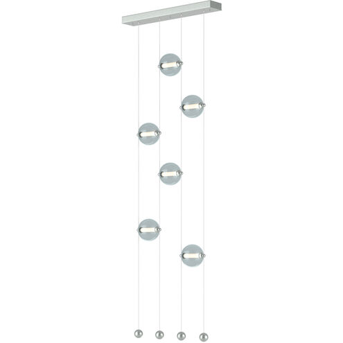 Abacus LED 22.3 inch Vintage Platinum Ceiling-to-Floor Pendant Ceiling Light in Abacus Cool Grey