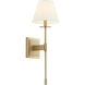 Kubel 1 Light 8 inch Aged Brass Wall Sconce Wall Light