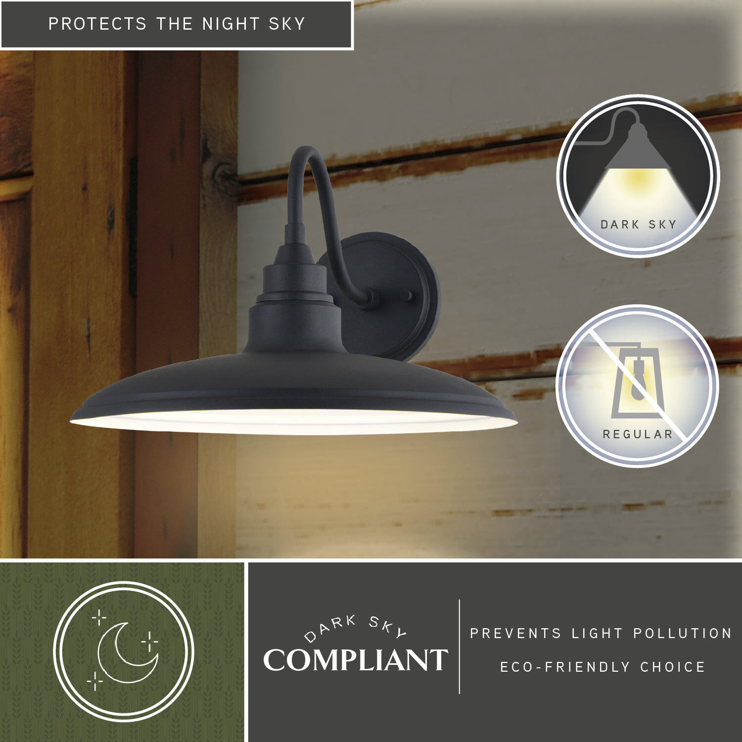 Tucson LED 8.5 inch Textured Black and Glossy White Outdoor Wall