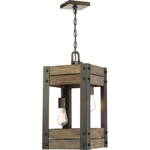 Winchester 2 Light 11.25 inch Bronze Pendant Ceiling Light
