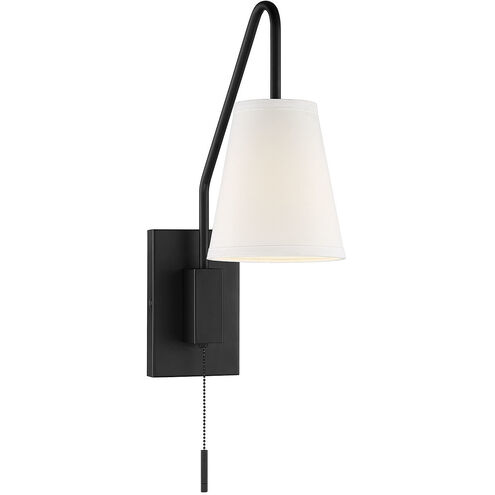 Owen 12.75 inch 60.00 watt Matte Black Adjustable Wall Sconce Wall Light, Essentials