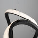 Mira LED 17.7 inch Black Pendant Ceiling Light