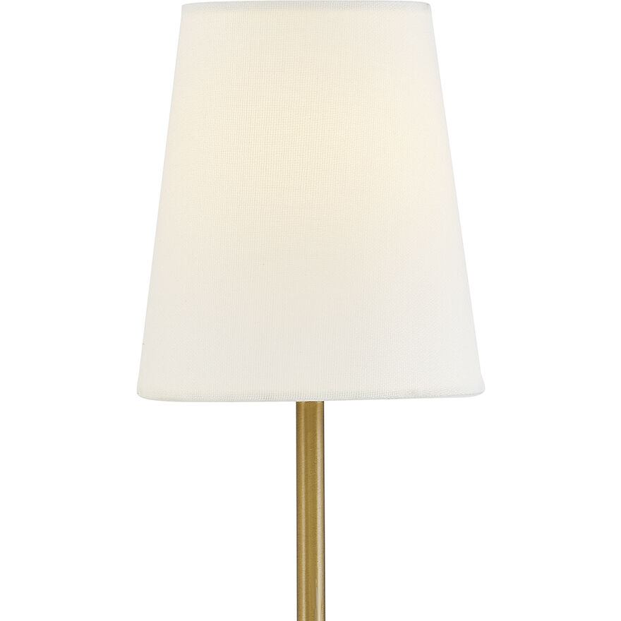 Cora Sconce Wall Light in Lacquered Brass