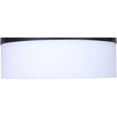 Malloy 2 Light 12.25 inch Black Flush Mount Ceiling Light