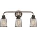 Glencoe 3 Light 23 inch Weathered Zinc with Oil Rubbed Bronze Vanity Light Wall Light