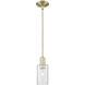 Arcadia Clymer 1 Light 4.88 inch Antique Brass Mini Pendant Ceiling Light in Seedy