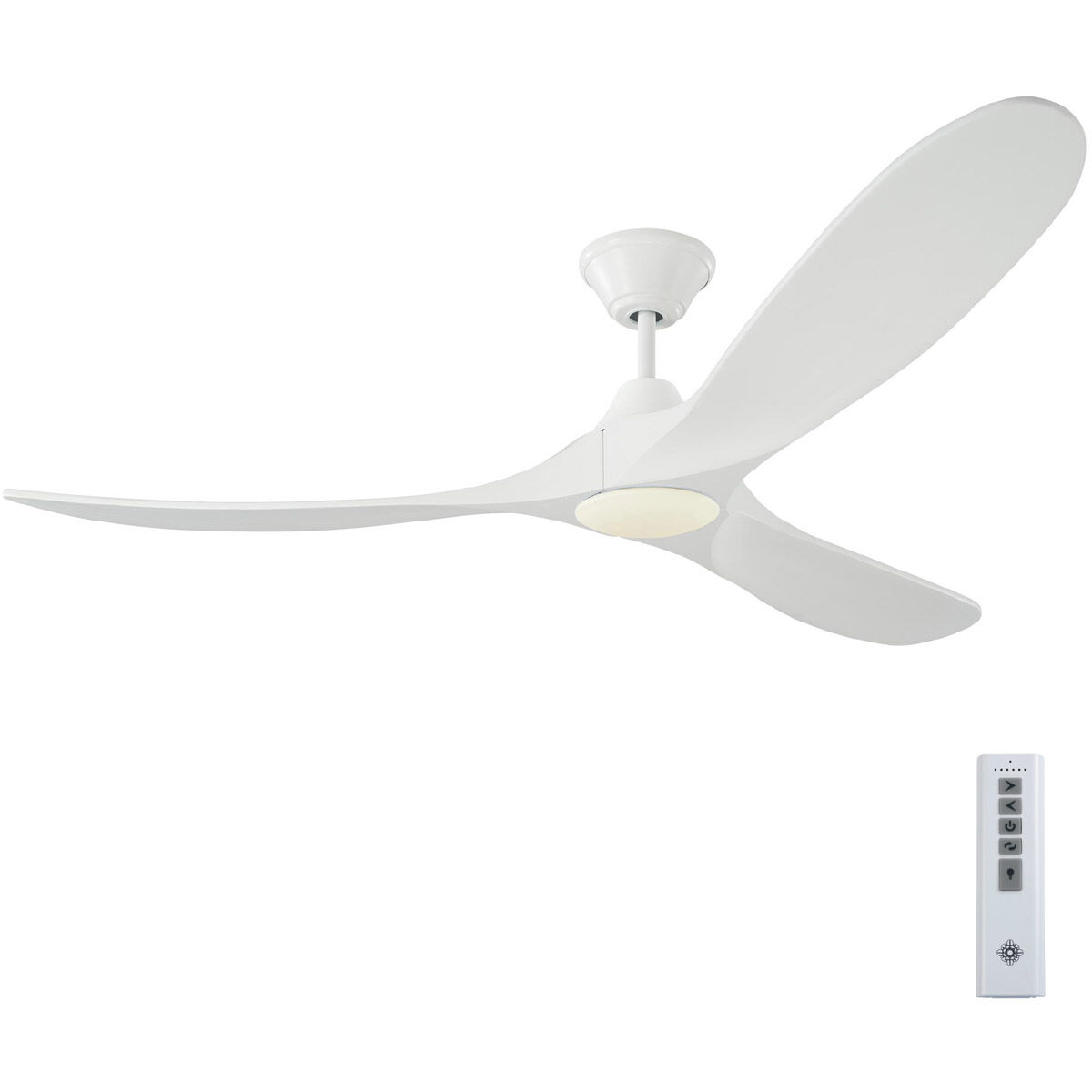Maverick 60 inch Matte White Ceiling Fan