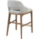 Inga 34 inch Morel Brown/Brushed Brass/Greenlight Powder Counter Stool