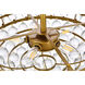 Emilia 5 Light 20 inch Brass Flush Mount Ceiling Light