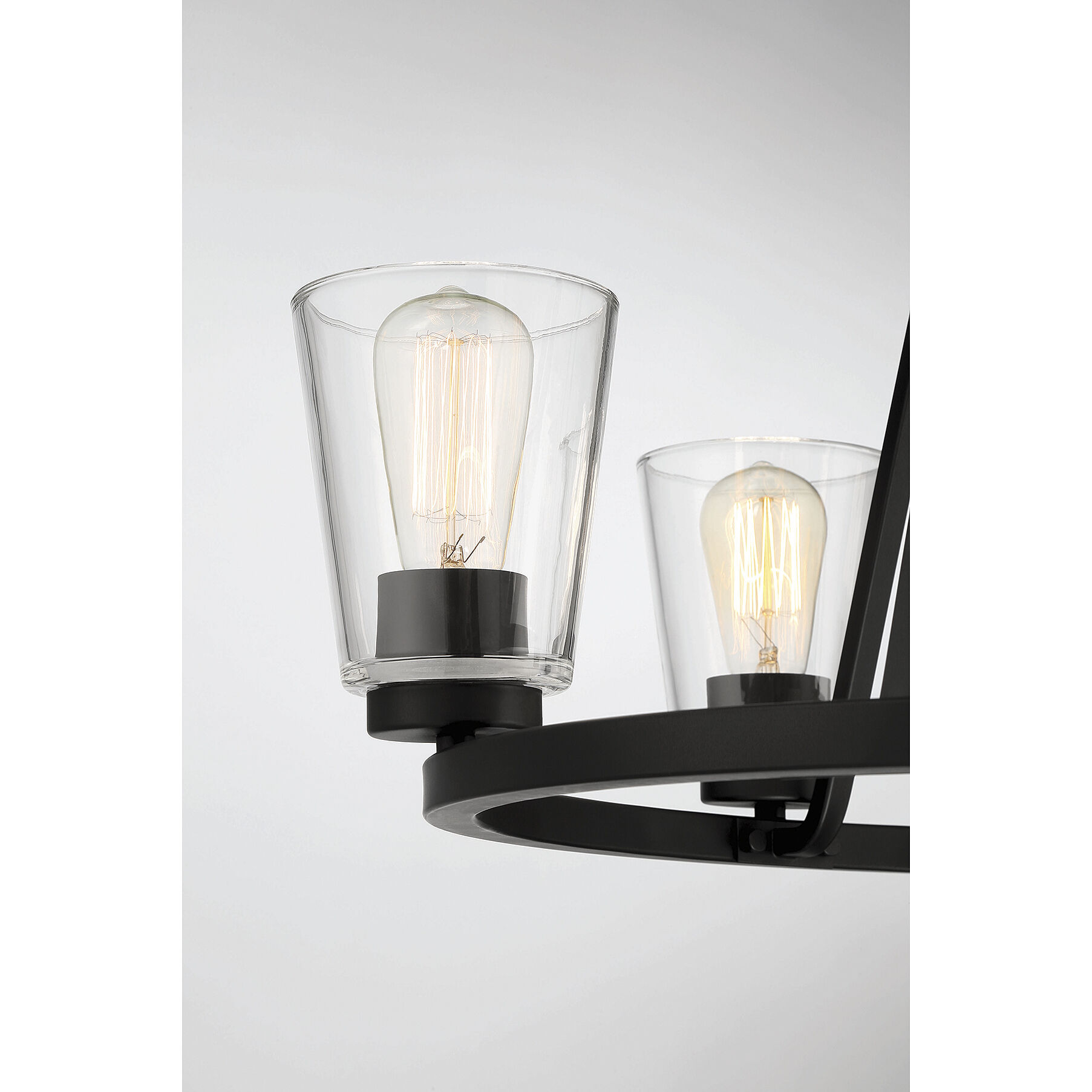 Calhoun 5 Light 25 inch Matte Black Chandelier Ceiling Light, Essentials