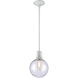 Zigrina 1 Light 7.88 inch Matte White Pendant Ceiling Light