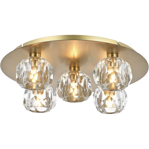 Graham 5 Light 16 inch Gold Flush Mount Ceiling Light