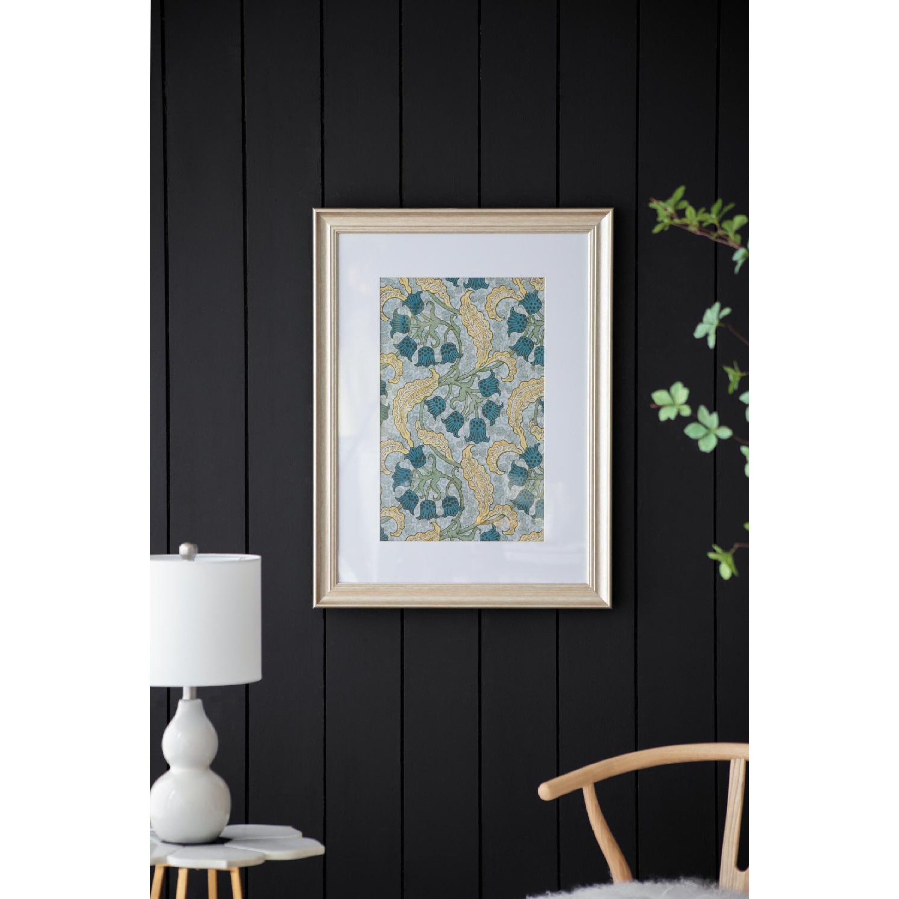 Smithsonian Gold and Green and Blue Wall Art, Floral