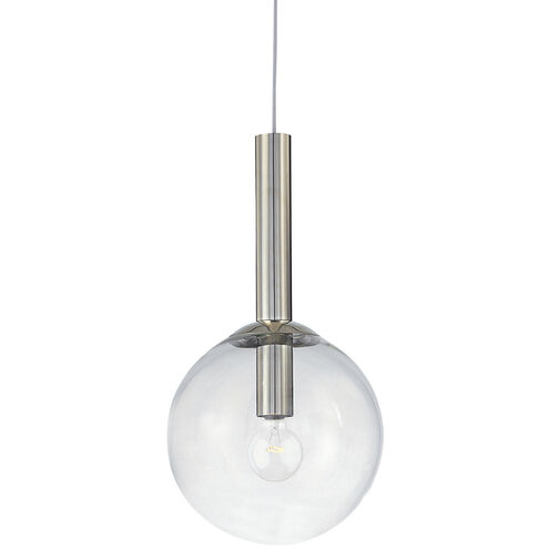 Bubbles 1 Light 12 inch Polished Nickel Pendant Ceiling Light