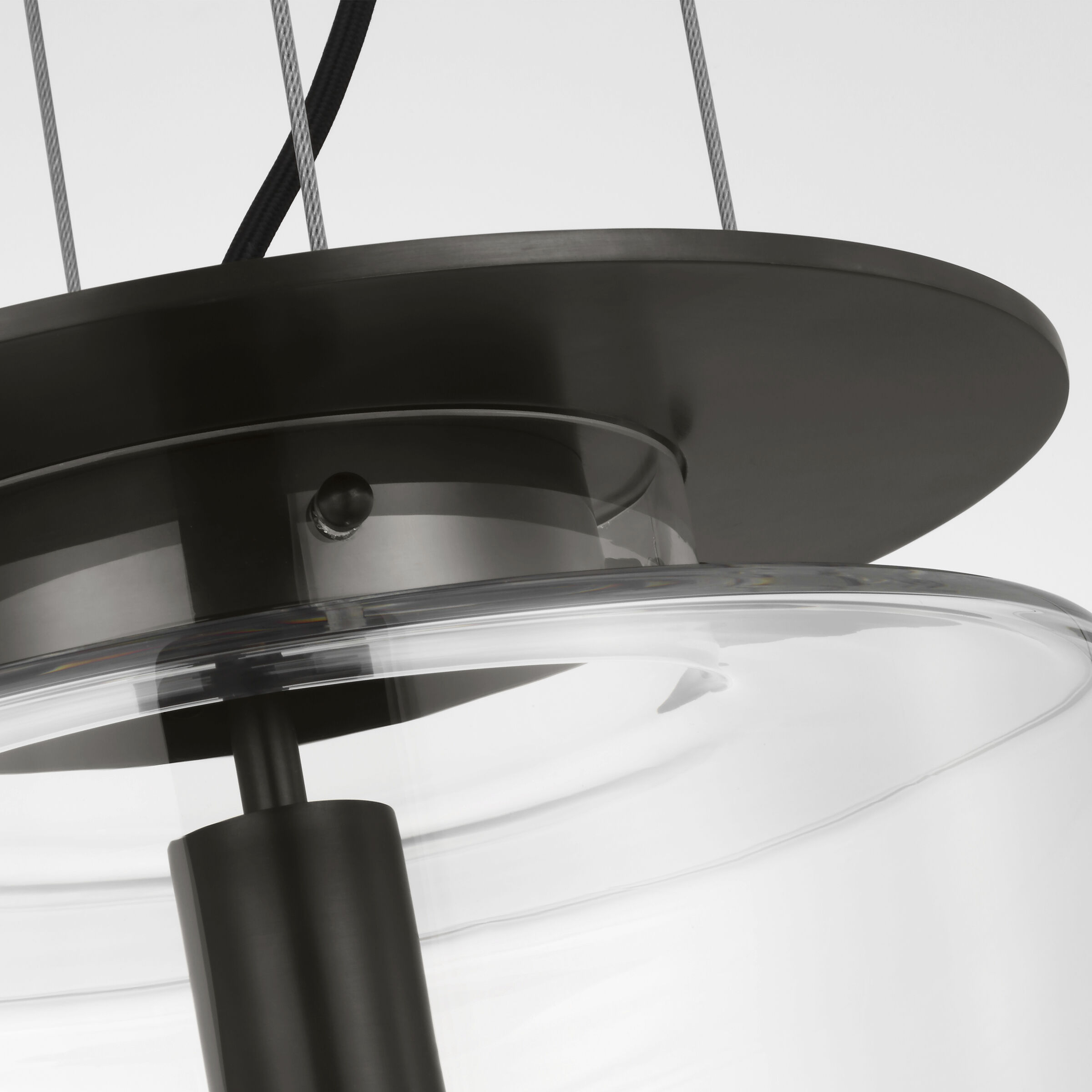 Ray Booth Elias LED 13 inch Bronze Floating Pendant Ceiling Light