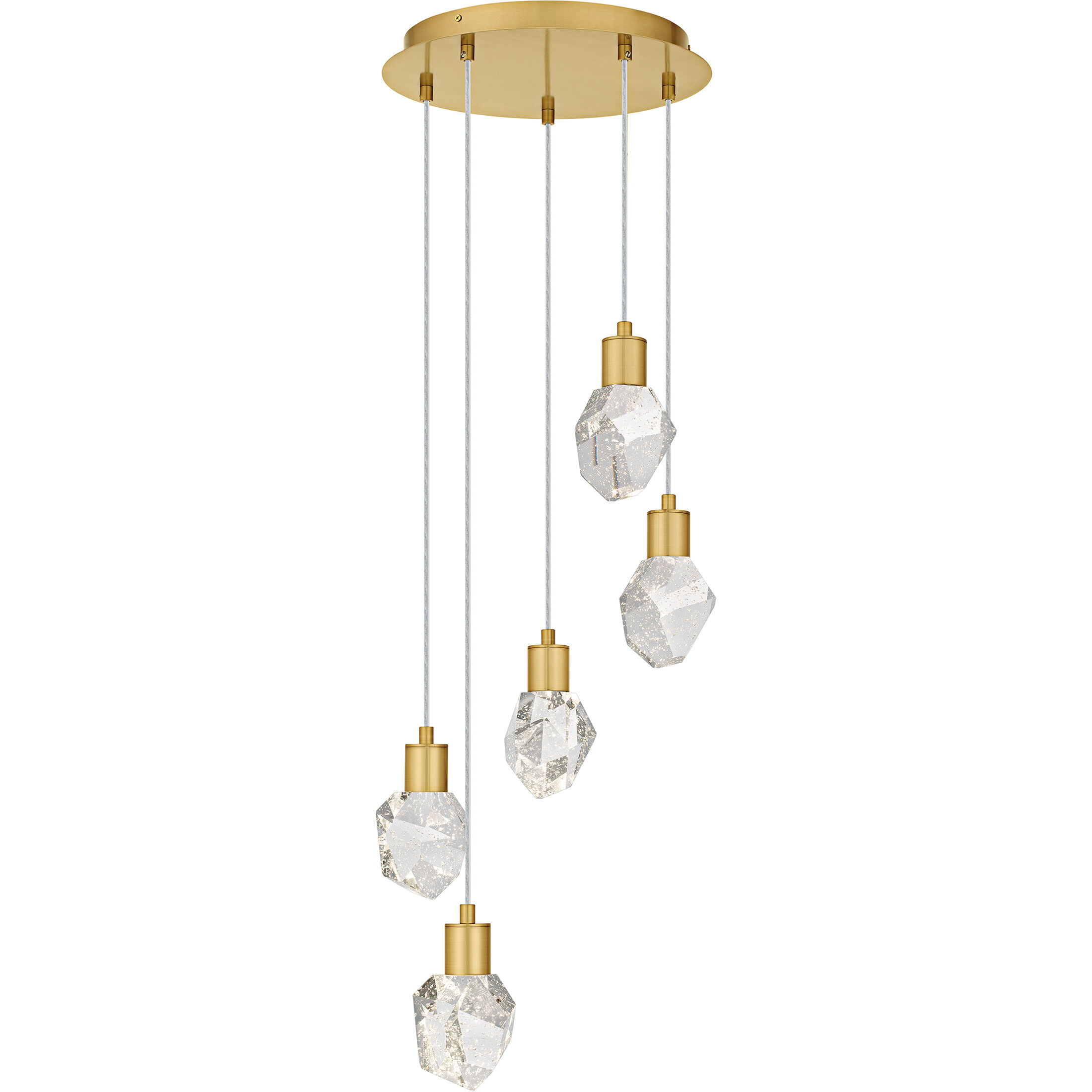 Skye LED 14.5 inch Brushed Gold Pendant Ceiling Light