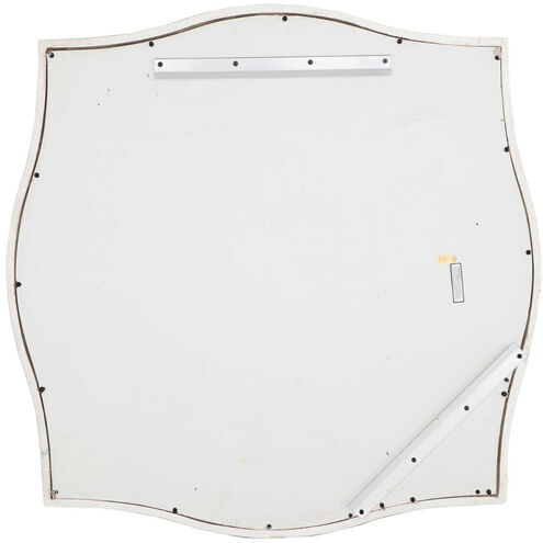 Artesia 36 X 36 inch Distressed White / Clear Mirror Mirror