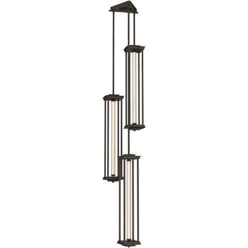 Athena Triple LED 20.1 inch Bronze Pendant Lantern Ceiling Light, Tall