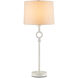 Germaine 34 inch 150 watt White Table Lamp Portable Light
