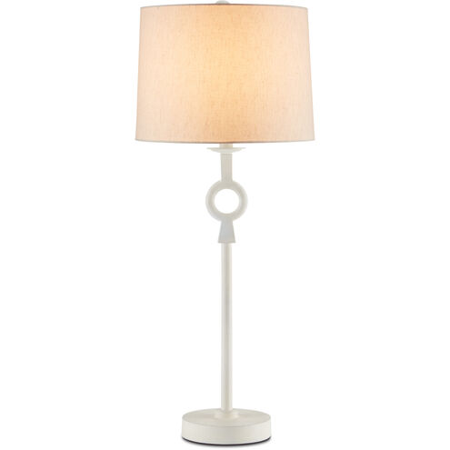 Germaine 34 inch 150 watt White Table Lamp Portable Light
