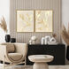 Golden Stems II Beige and Brown and Metallic Canvas, The Studio