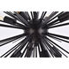 Timber 8 Light 20 inch Black Pendant Ceiling Light