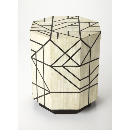 Bone Inlay Greta Bone Inlay 18 X 15 inch Black Bone Inlay Accent Table