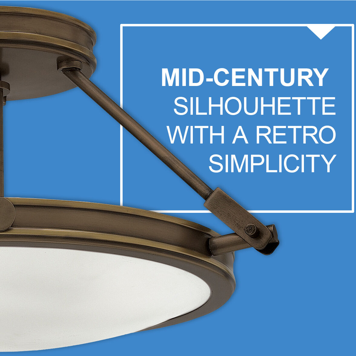 Collier 4 Light 22 inch Light Oiled Bronze Indoor Semi-Flush Mount Ceiling Light