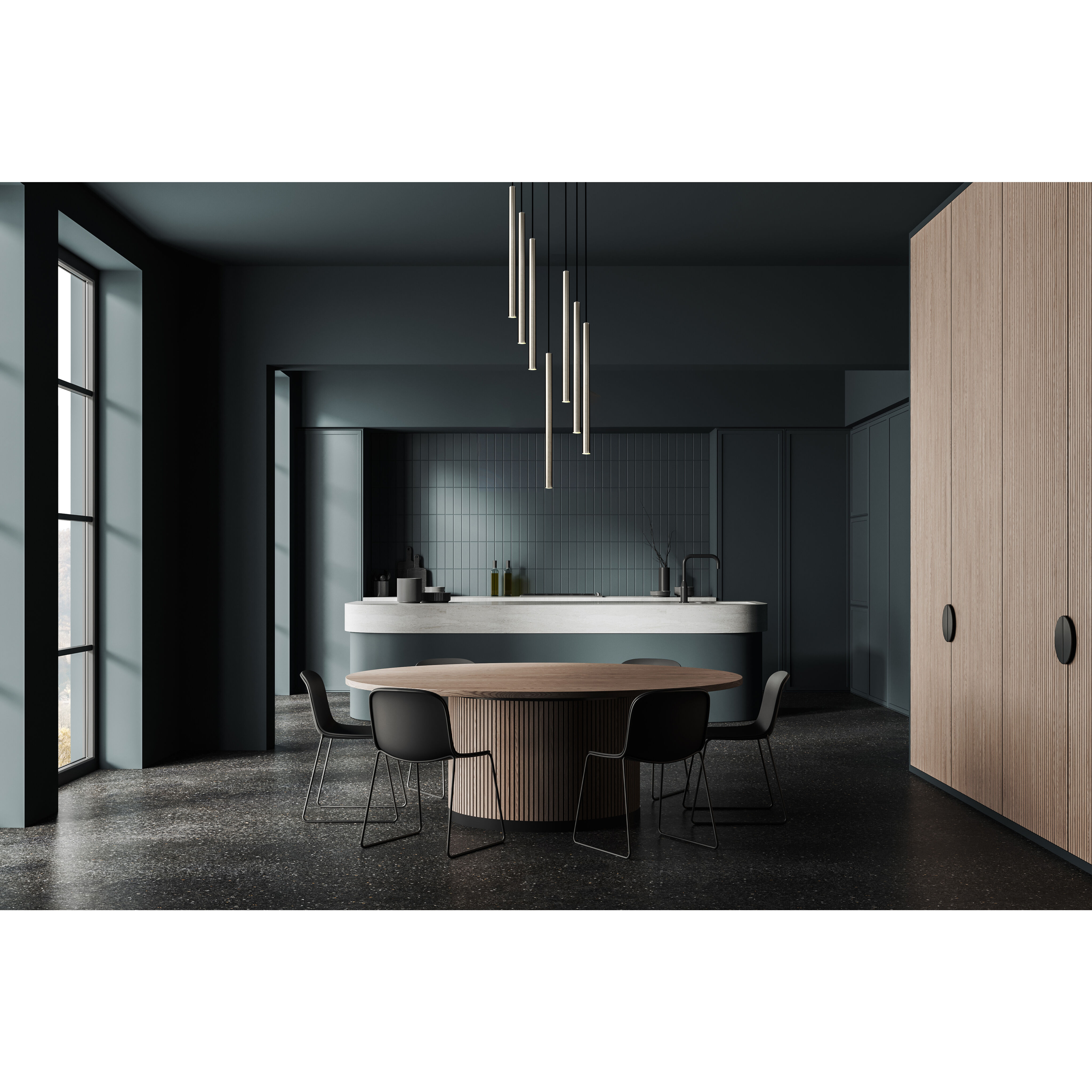 Forest LED 18 inch Brushed Nickel Chandelier Ceiling Light