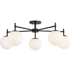 Armitage LED 32 inch Matte Black Semi-Flush Mount Ceiling Light