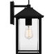 Fletcher 1 Light 15 inch Earth Black Outdoor Wall Lantern