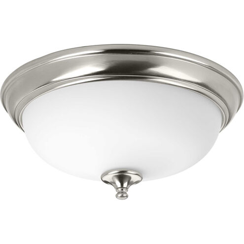 Campbell LED 15 inch Brushed Nickel Flush Mount Ceiling Light, Progress LED