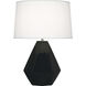 Delta 22.5 inch 150.00 watt Obsidian Glaze with Polished Nickel Table Lamp Portable Light