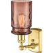 Ballston Candor 1 Light 5 inch Satin Gold Sconce Wall Light in Toffee Waterglass, Ballston