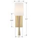 Trenton Bath Sconce Wall Light in Aged Brass