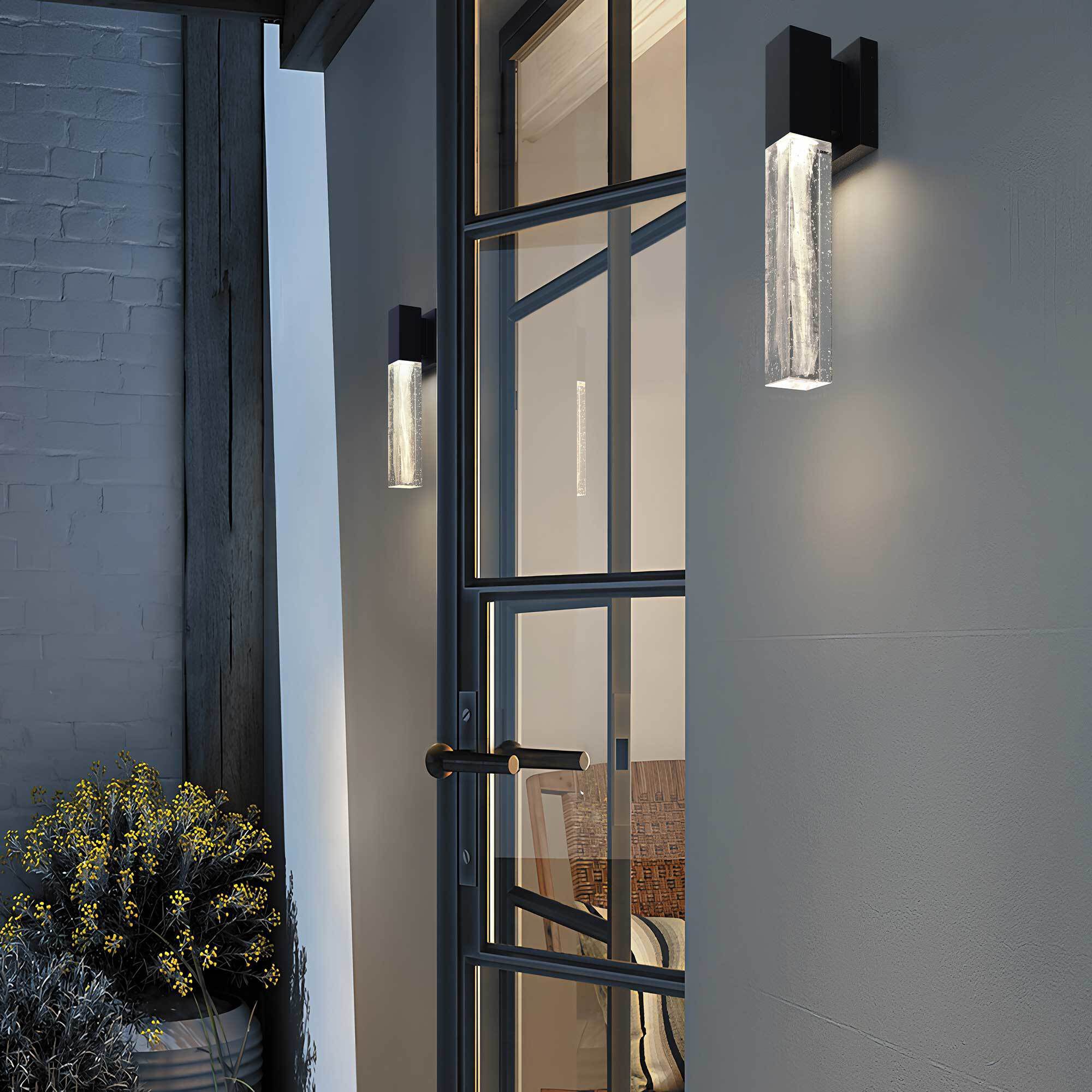 Folio LED 14.38 inch Sand Black Outdoor Wall Sconce