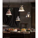 Bolero 1 Light 8.3 inch Gold with Clear Mini Pendant Ceiling Light