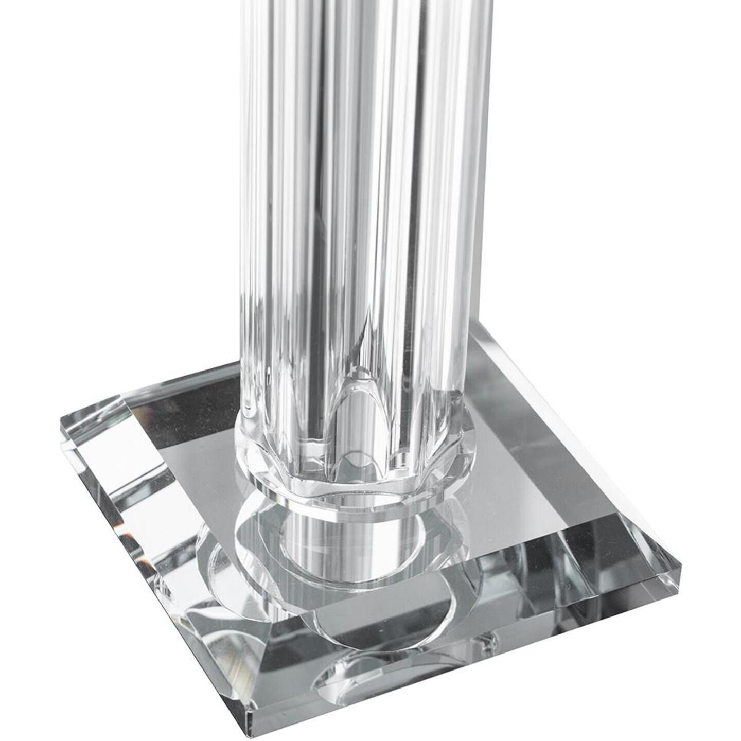 Fluted Glass 17 X 4 inch Candle