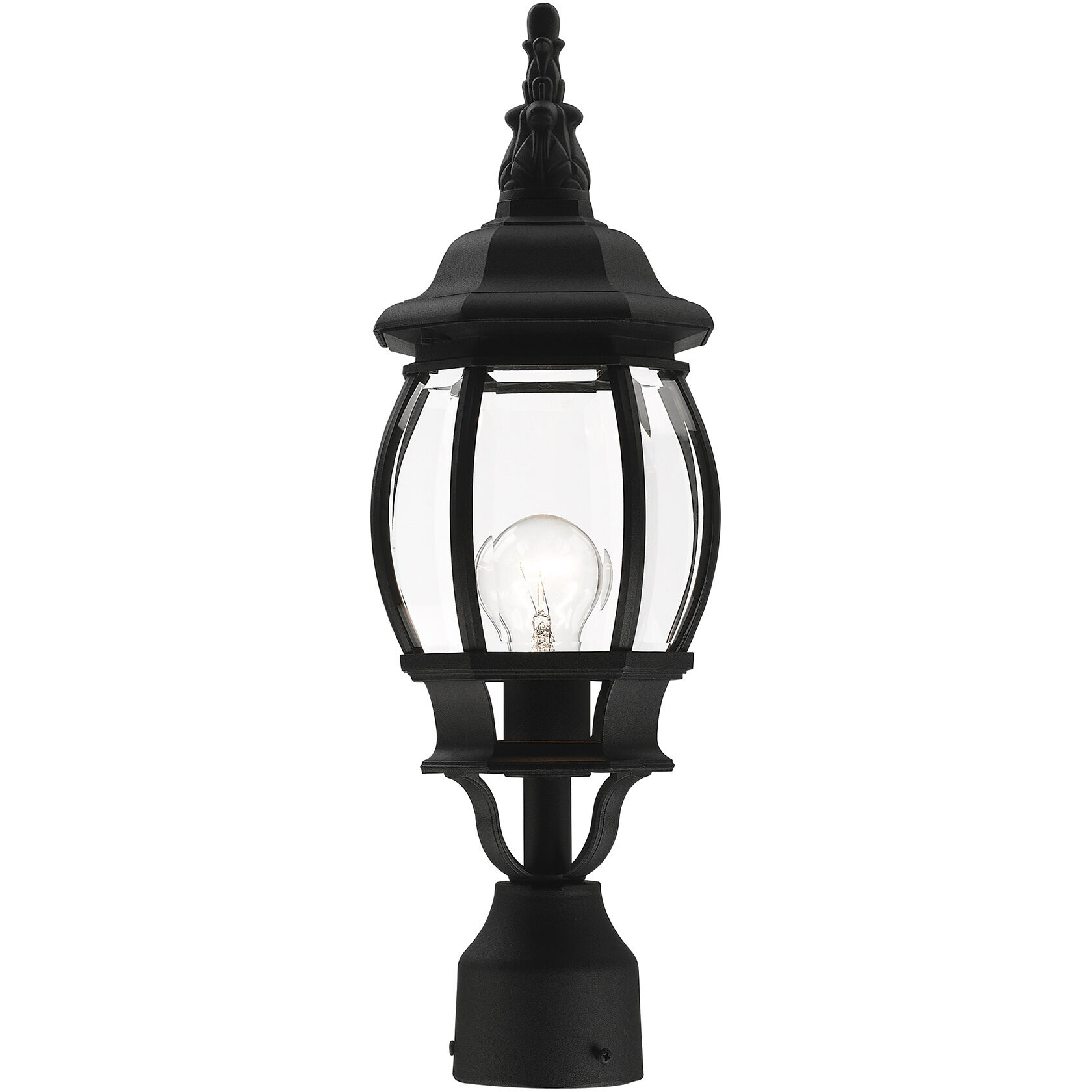 Frontenac 1 Light 19.5 inch Textured Black Outdoor Post Top Lantern