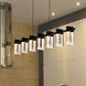 Artisan Collection/SORRENTO Series 40 inch Black Linear Chandelier Ceiling Light