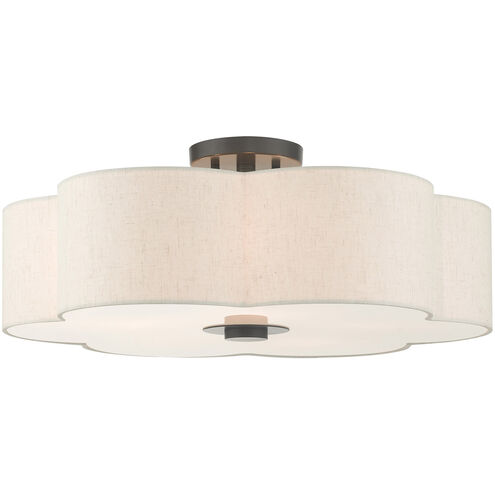 Solstice 5 Light 22 inch English Bronze Semi Flush Ceiling Light