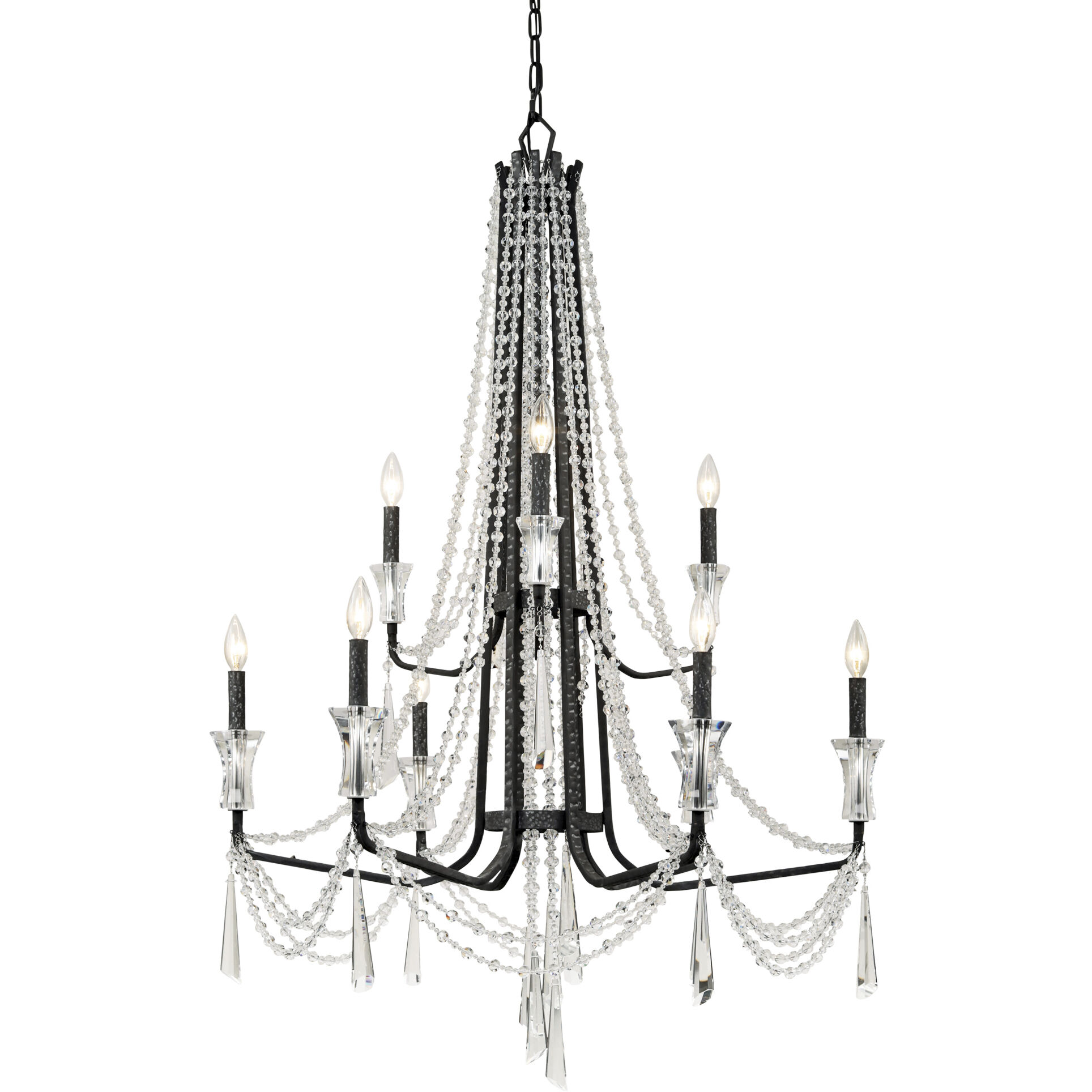 Barcelona 9 Light 34.5 inch Onyx Chandelier Ceiling Light