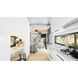 Teo LED 6 inch Black Wall Light