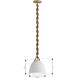 Cordon 1 Light 10 inch Legacy Brass Mini Pendant Ceiling Light