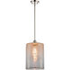 Ballston Large Cobbleskill 1 Light 9 inch Polished Nickel Pendant Ceiling Light in Mercury Glass, Ballston
