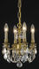 Lillie 3 Light 10 inch French Gold Pendant Ceiling Light in Golden Shadow, Royal Cut
