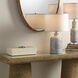 Constantine 12 X 7 inch Cream Resin w/ Horn Accent Large Rectangle Box